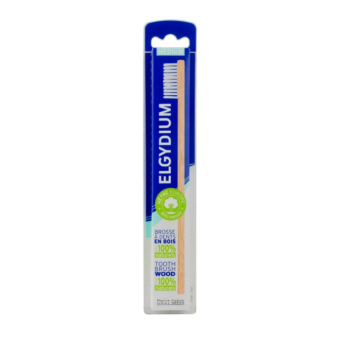 Elgydium Brosse à Dents en Bois Souple
