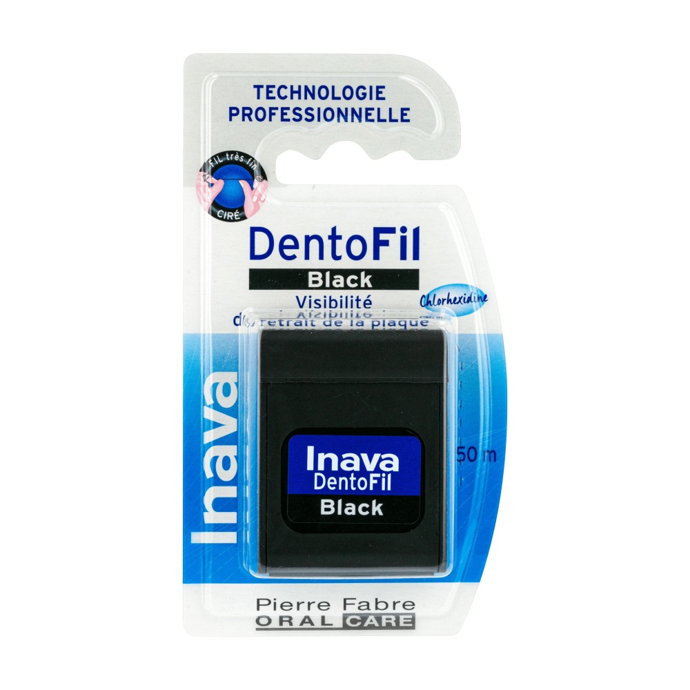 Inava Dento Fil Black Fil dentaire 50 m