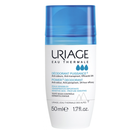 Uriage Déodorant Puissance 3 Roll-On 50 ml