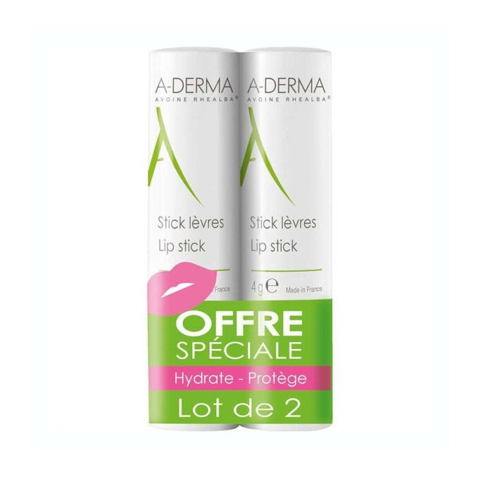 A-Derma Stick Lèvres Duo 2 x 4 g