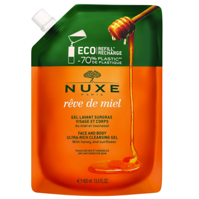 Nuxe rêve de miel gel lavant surgras 400 ml