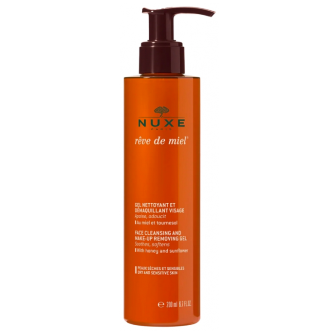 Nuxe rêve de miel gel nettoyant visage 200 ml