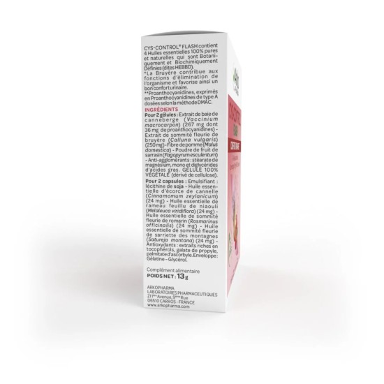 Arkopharma Cys-Control Flash Gelules 20