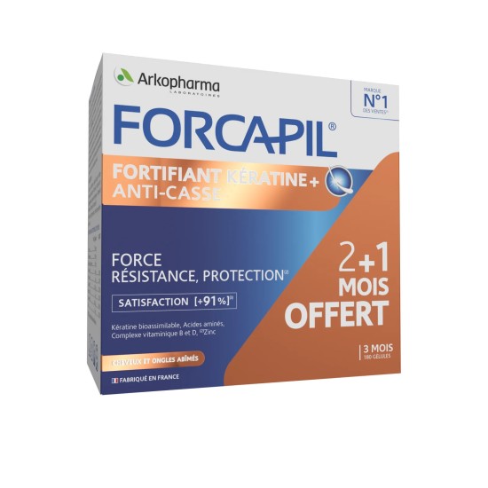 Arkopharma Forcapil Kératine+ 3 mois Éco
