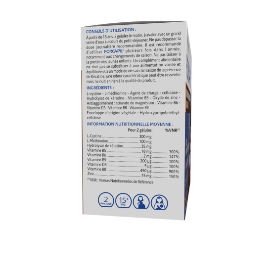 Arkopharma Forcapil Kératine+ 3 mois Éco