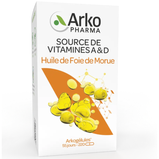 Arkopharma huile de foie de morue 220 capsules
