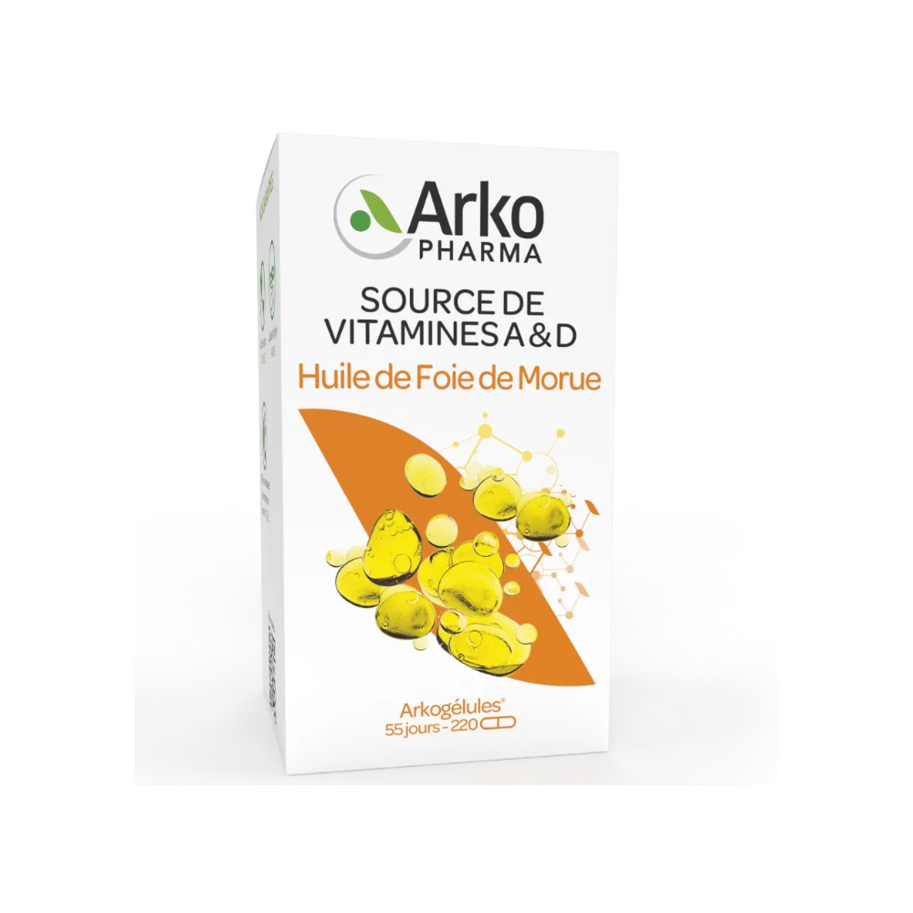 Arkopharma huile de foie de morue 220 capsules