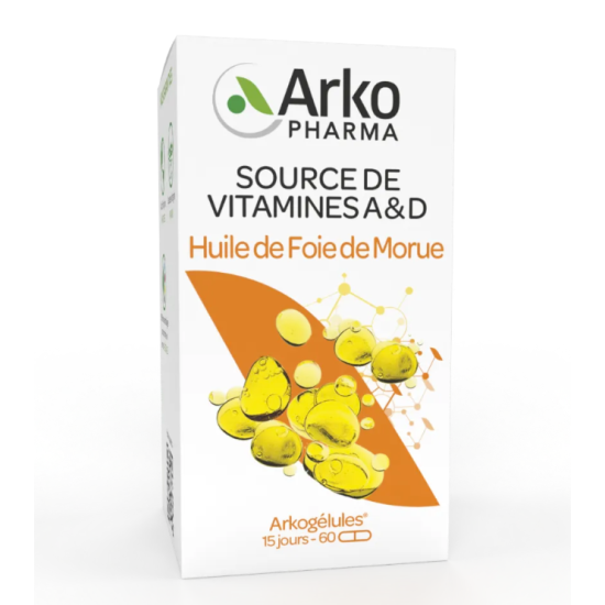Arkopharma Arkogélules Huile de Foie de Morue 60 capsules