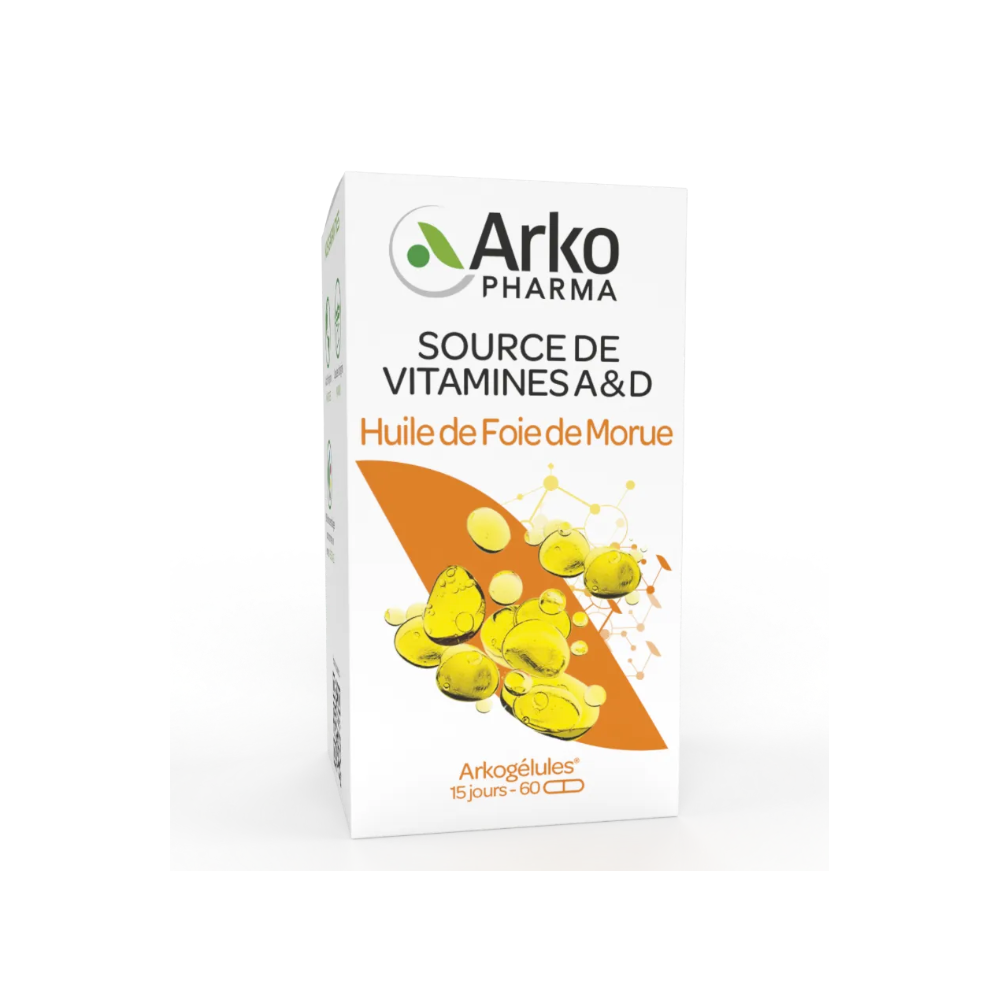 Arkopharma Arkogélules Huile de Foie de Morue 60 capsules