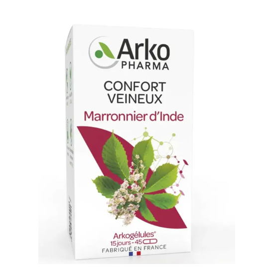 Arkopharma Arkogélules Marronier d'Inde Bio 45 gélules