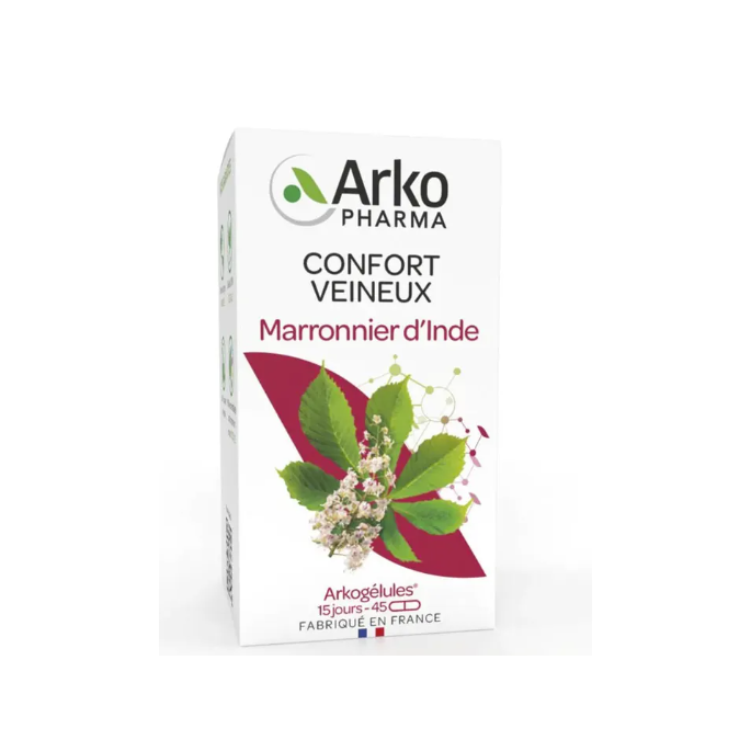 Arkopharma Arkogélules Marronier d'Inde Bio 45 gélules