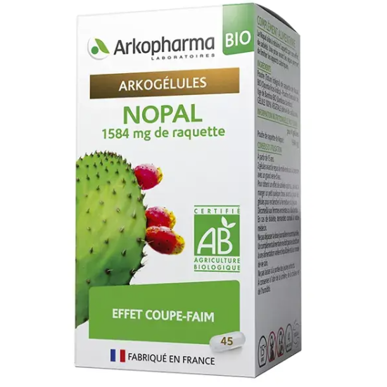 Arkopharma Arkogélules Nopal Bio 45 gélules