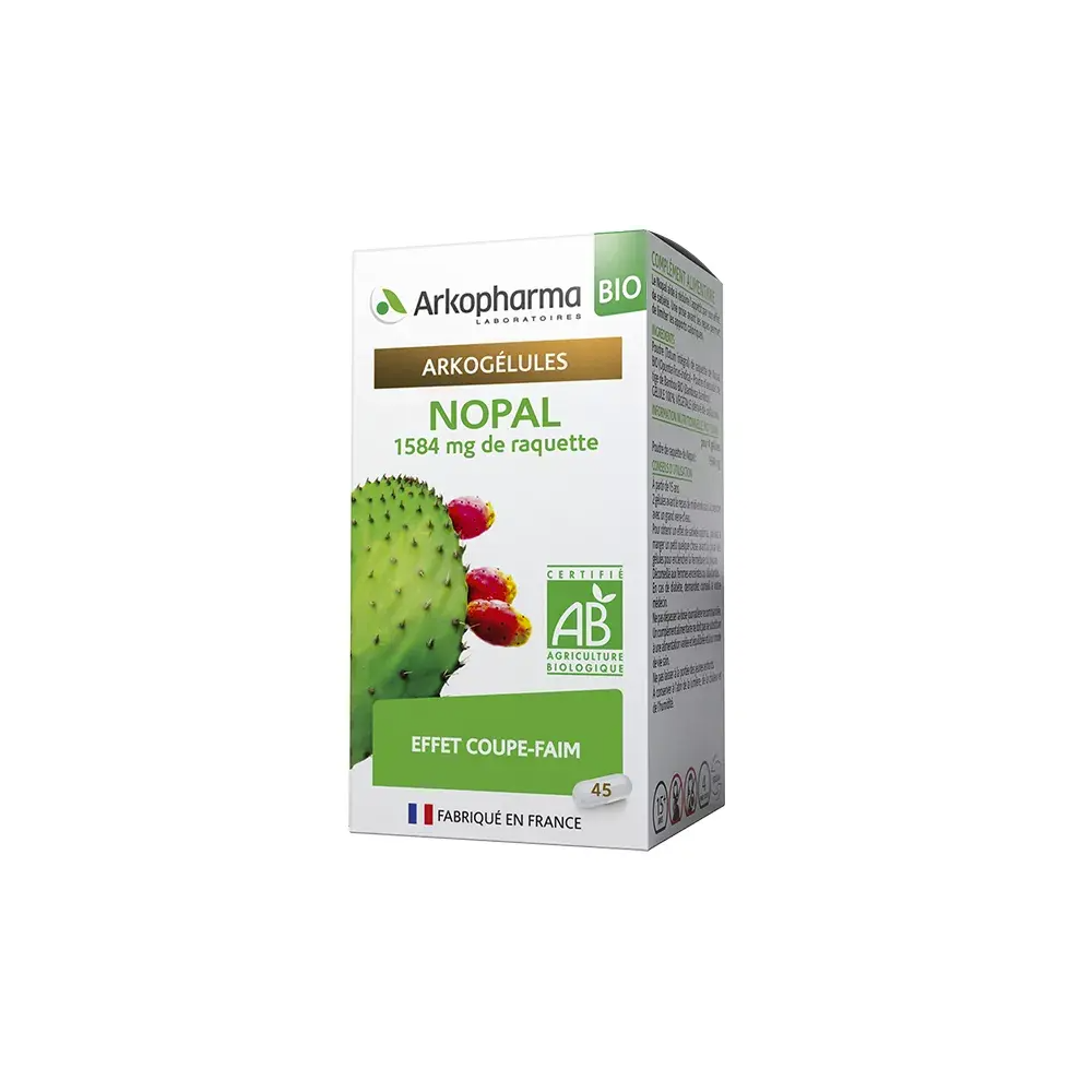 Arkopharma Arkogélules Nopal Bio 45 gélules