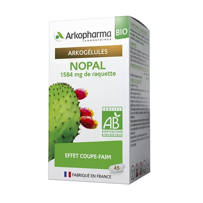 Arkopharma Arkogélules Nopal Bio 45 gélules