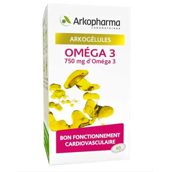 Arkopharma Omega 3 huile 60 capsules