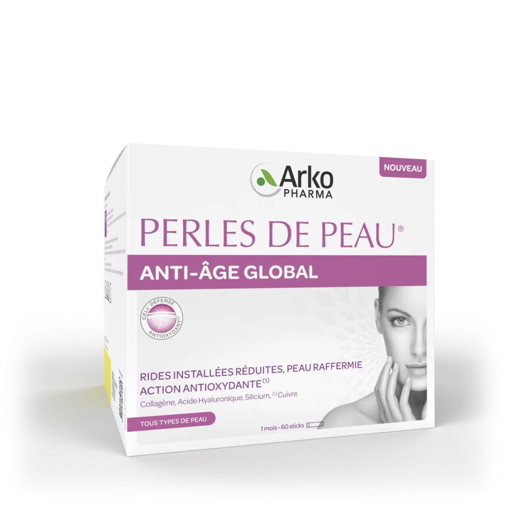 Arkopharma Perles de Peau Anti-Âge Global 60 sticks