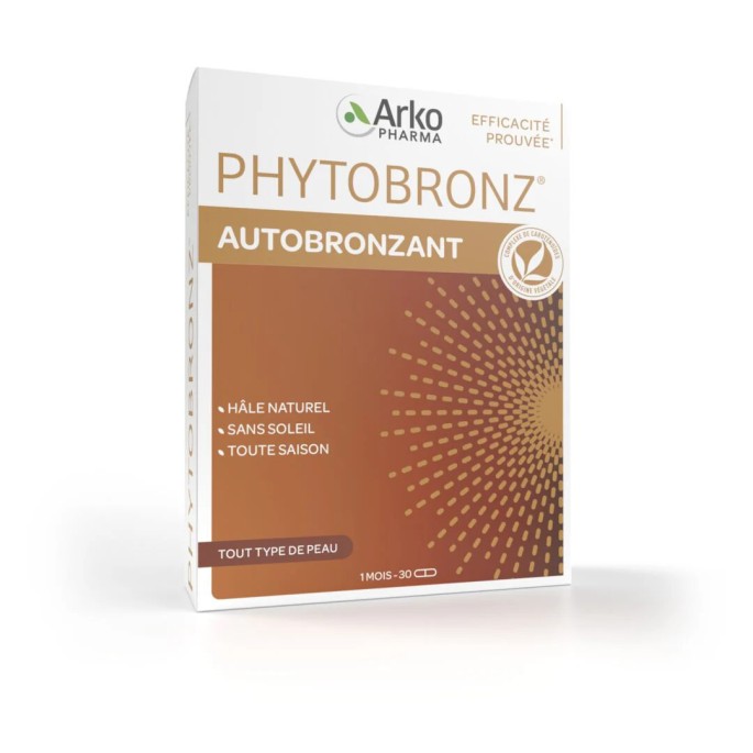 Arkopharma Phytobronz Autobronzant 30 gélules