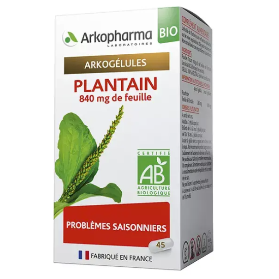 Arkopharma Arkogélules Plantain Bio 45 gélules