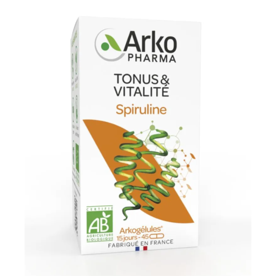 Arkopharma Arkogélules Spiruline Bio 45 gélules