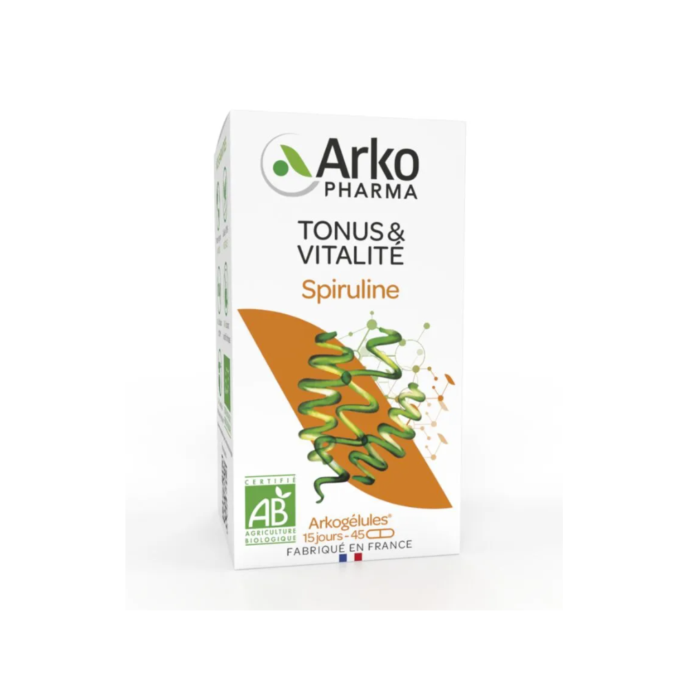 Arkopharma Arkogélules Spiruline Bio 45 gélules