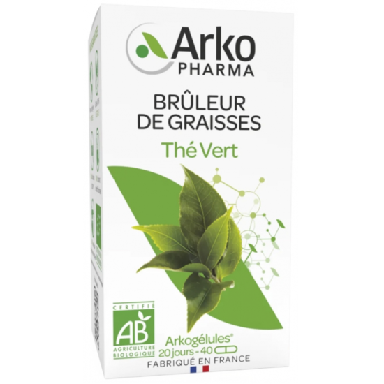 Arkopharma Arkogélules Thé Vert Bio 40 gélules