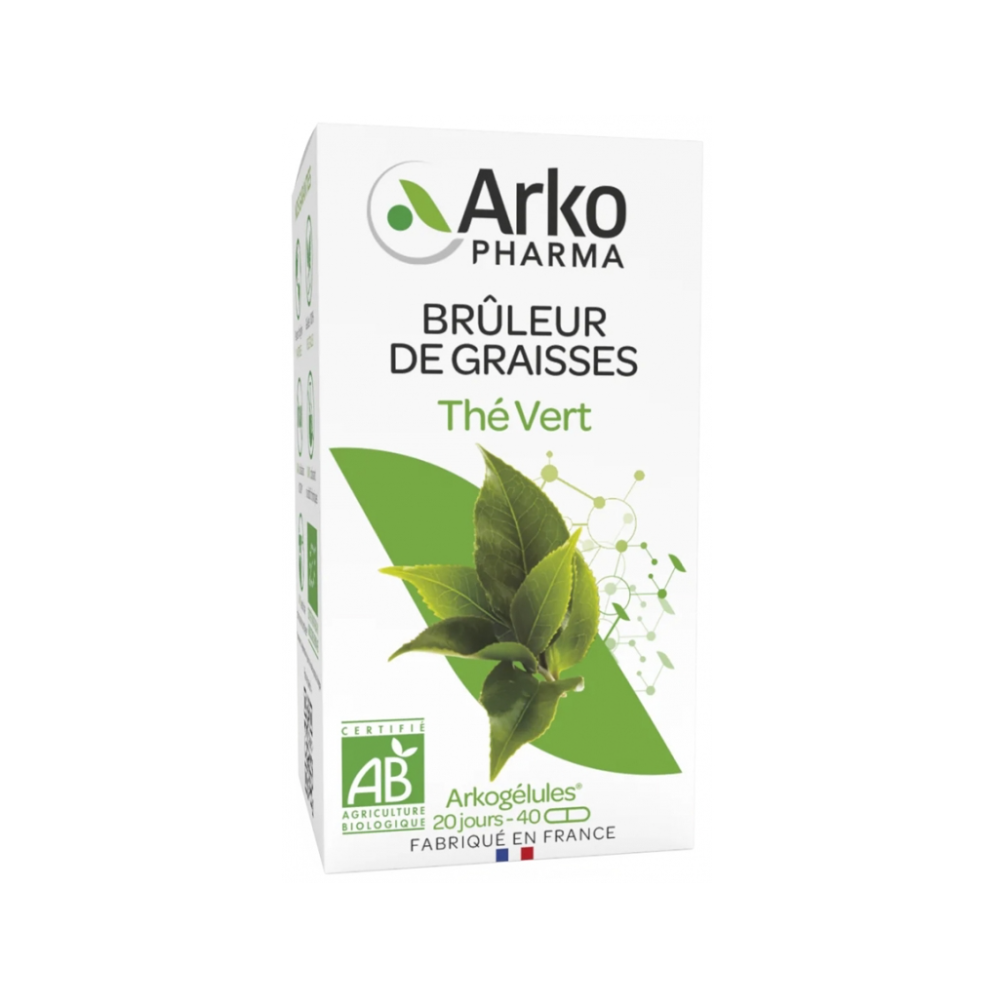 Arkopharma Arkogélules Thé Vert Bio 40 gélules