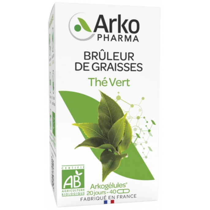 Arkopharma Arkogélules Thé Vert Bio 40 gélules