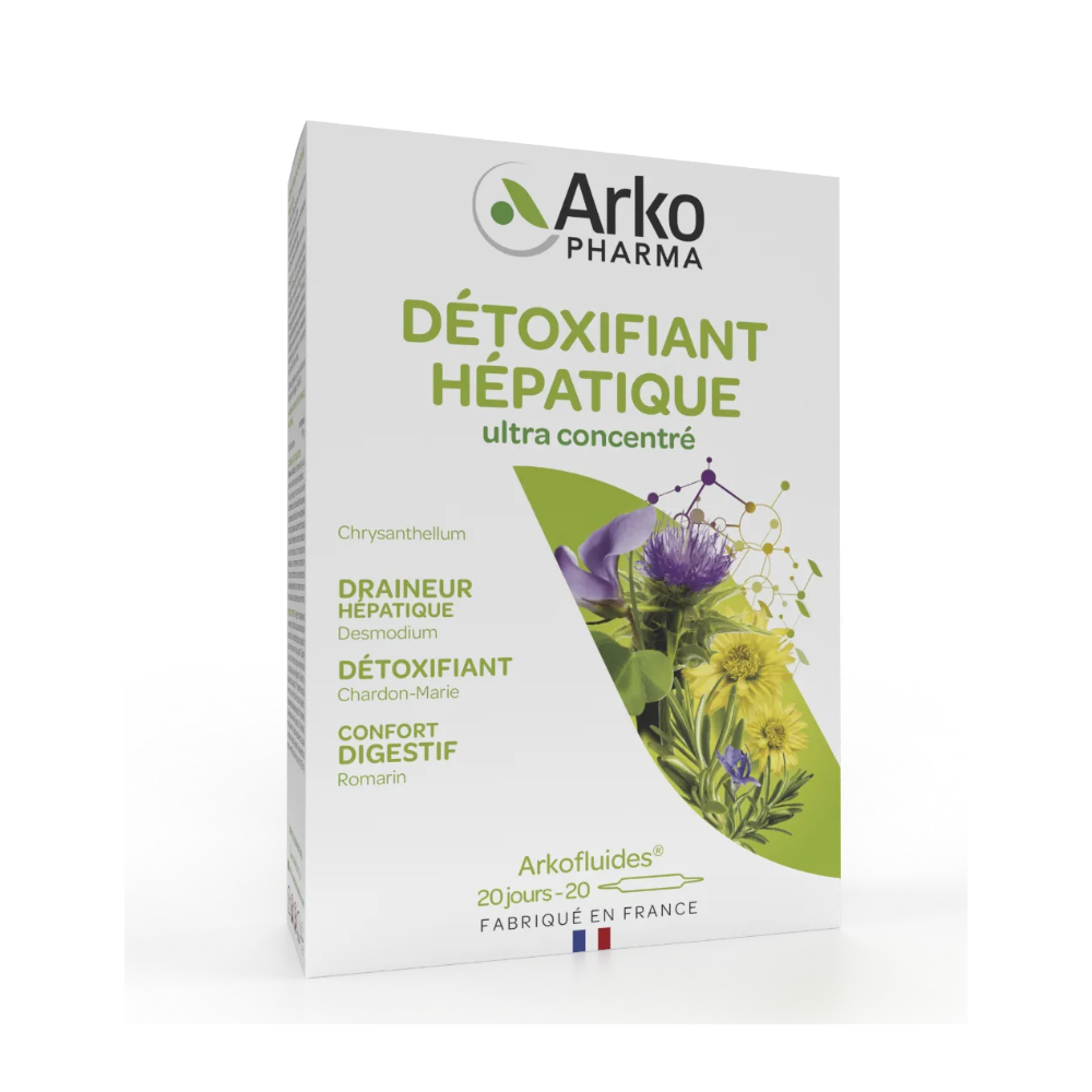 Arkopharma Arkofluides Détox Hépatique 20 ampoules