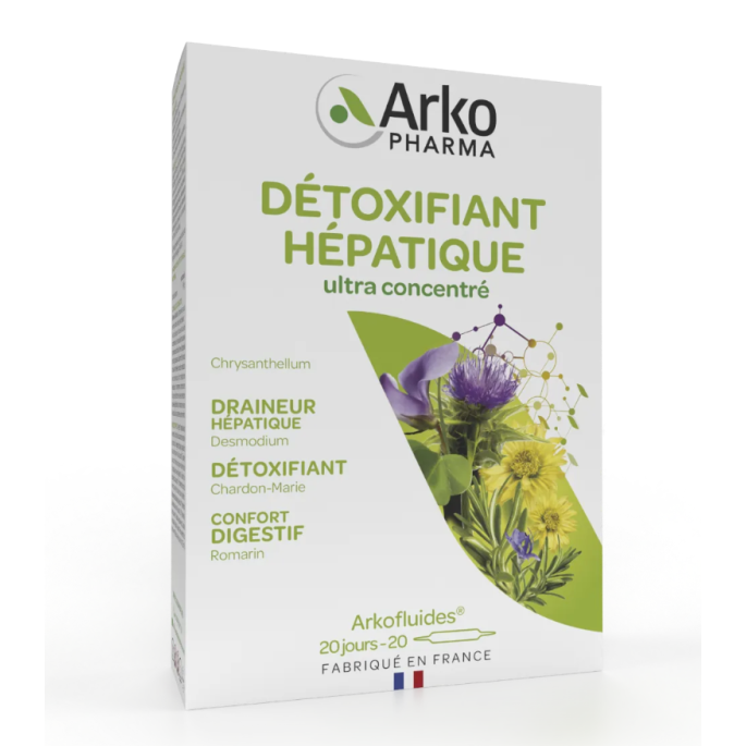 Arkopharma Arkofluides Détox Hépatique 20 ampoules