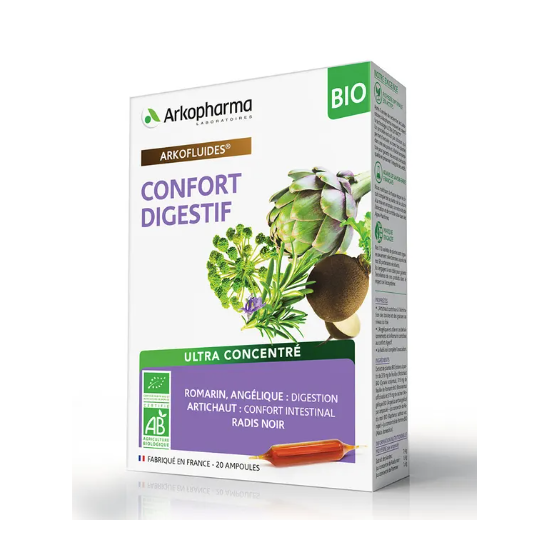 Arkopharma Arkofluides Confort Digestif Bio 20 ampoules