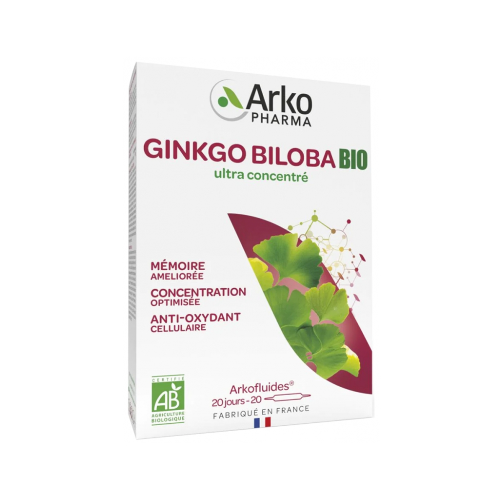 Arkopharma Arkofluides Ginkgo Biloba 20 ampoules