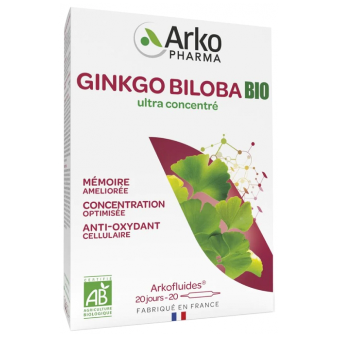 Arkopharma Arkofluides Ginkgo Biloba 20 ampoules