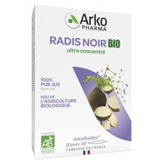 Arkopharma Arkofluides Radis Noir 20 ampoules