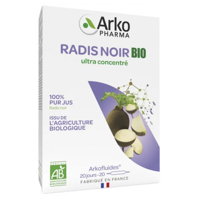 Arkopharma Arkofluides Radis Noir 20 ampoules