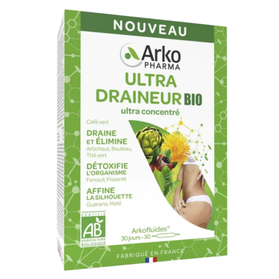 Arkopharma Arkofluides Ultra Draineur 30 ampoules