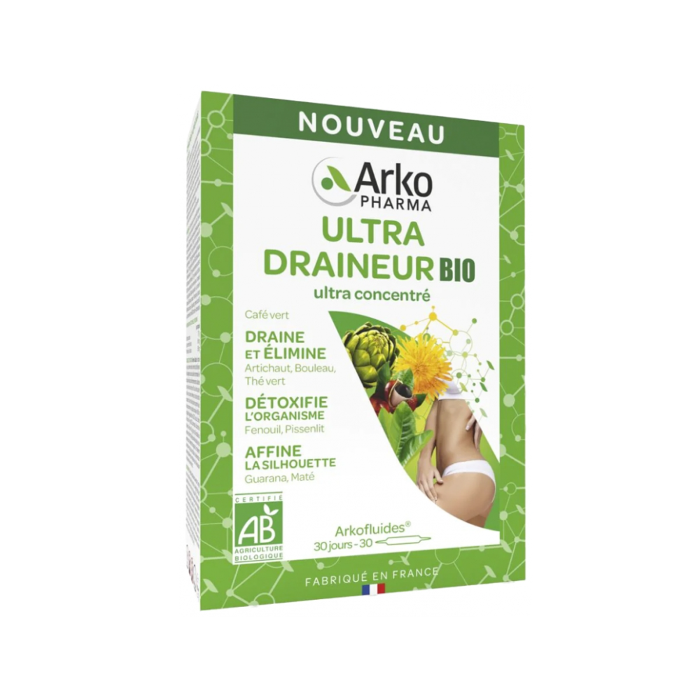 Arkopharma Arkofluides Ultra Draineur 30 ampoules