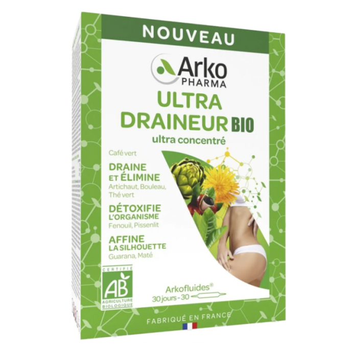 Arkopharma Arkofluides Ultra Draineur 30 ampoules