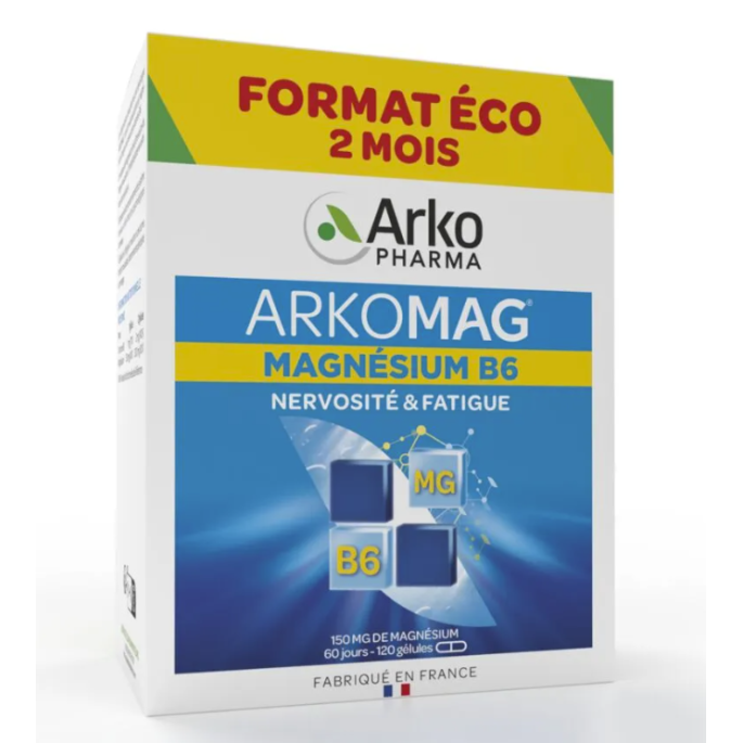 Arkopharma Arkomag Magnésium B6 120 gélules