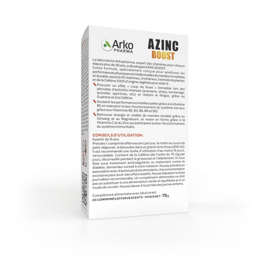 Arkopharma Azinc Boost 20 cps effervescents