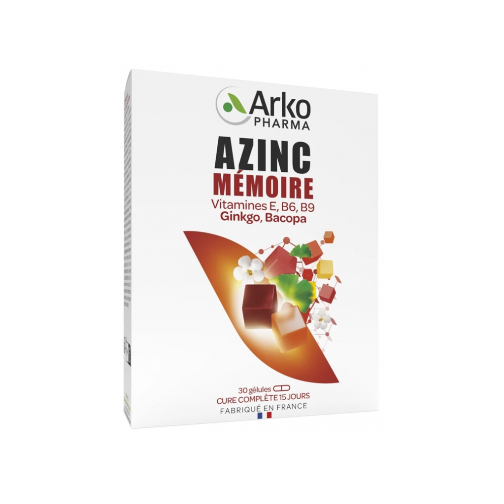 Arkopharma Azinc Mémoire 30 gélules