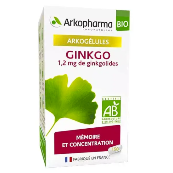 Arkopharma Ginkgo Complément Alimentaire 150 gélules