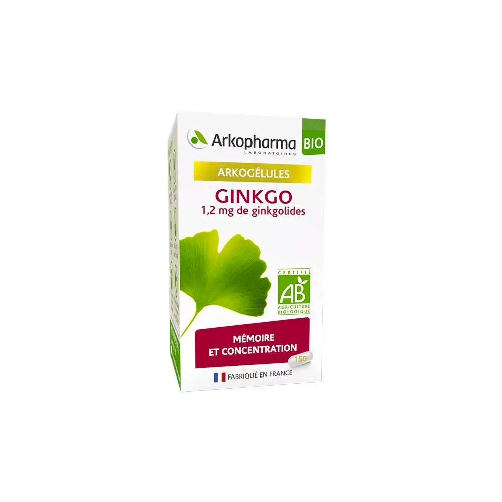 Arkopharma Ginkgo Complément Alimentaire 150 gélules