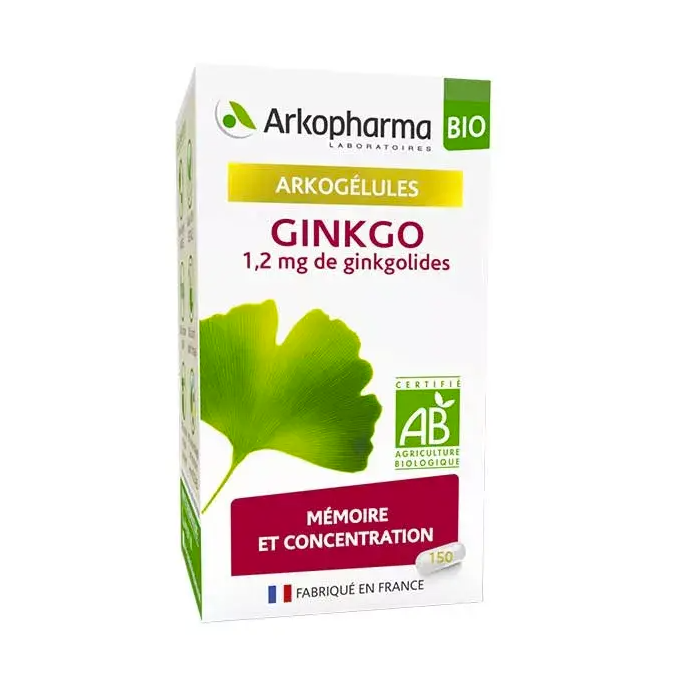 Arkopharma Ginkgo Complément Alimentaire 150 gélules