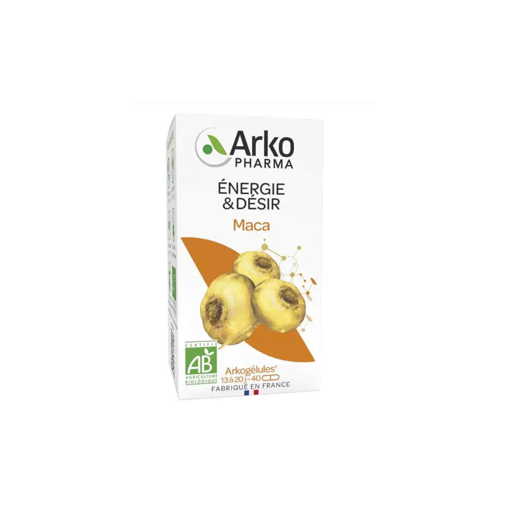 Arkopharma Arkogélules Maca Bio 40 gélules
