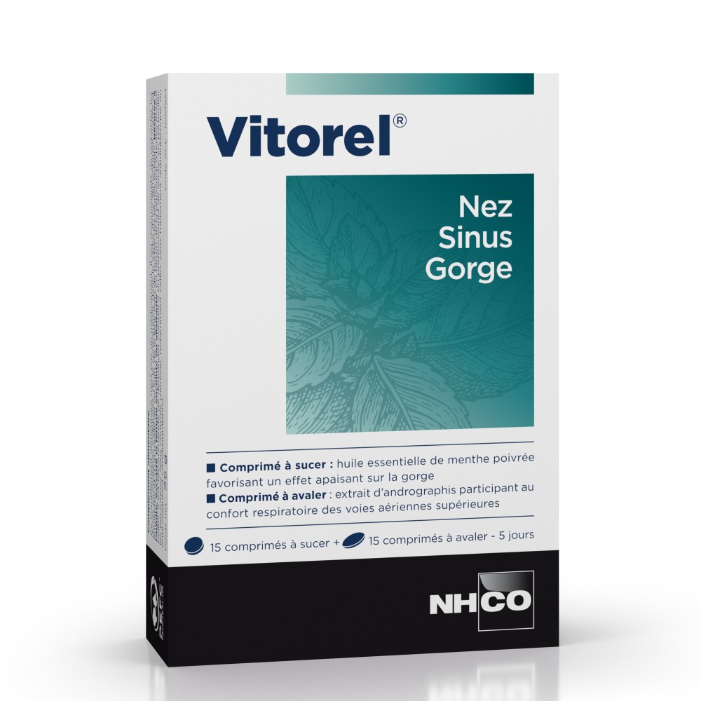 NHCO Vitorel Nez Sinus Gorge 30 comprimés