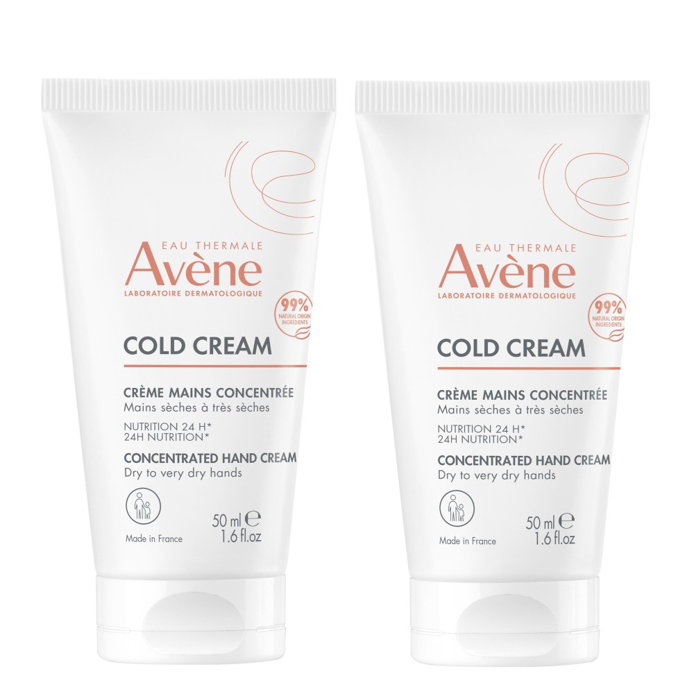 Avène cold cream crème mains duo 2x50ml