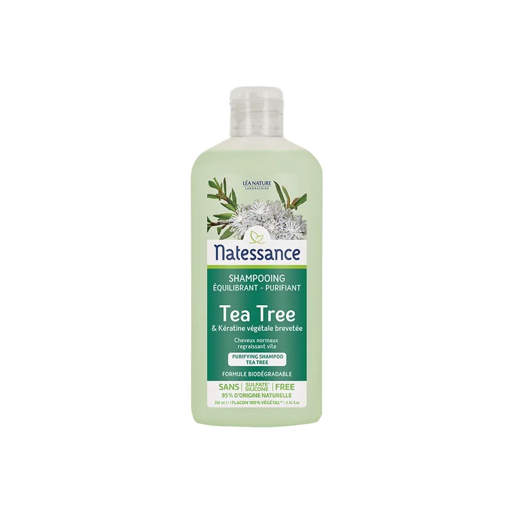 Natessance shampooing purifiant tea tree 250 ml