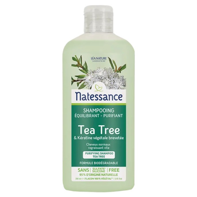 Natessance shampooing purifiant tea tree 250 ml