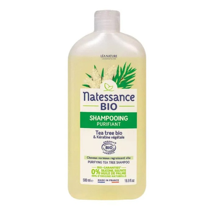 Natessance shampoing purifiant tea tree 500 ml