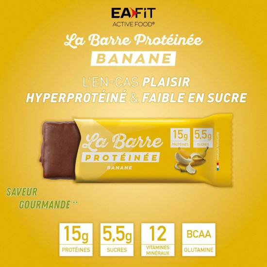 EA Pharma barre protéinée banane 46 g